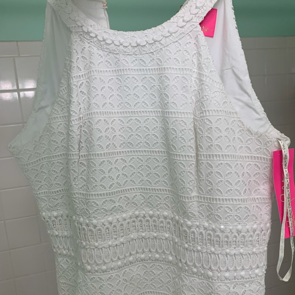 Lilly Pulitzer Size 12 White Mini Dress